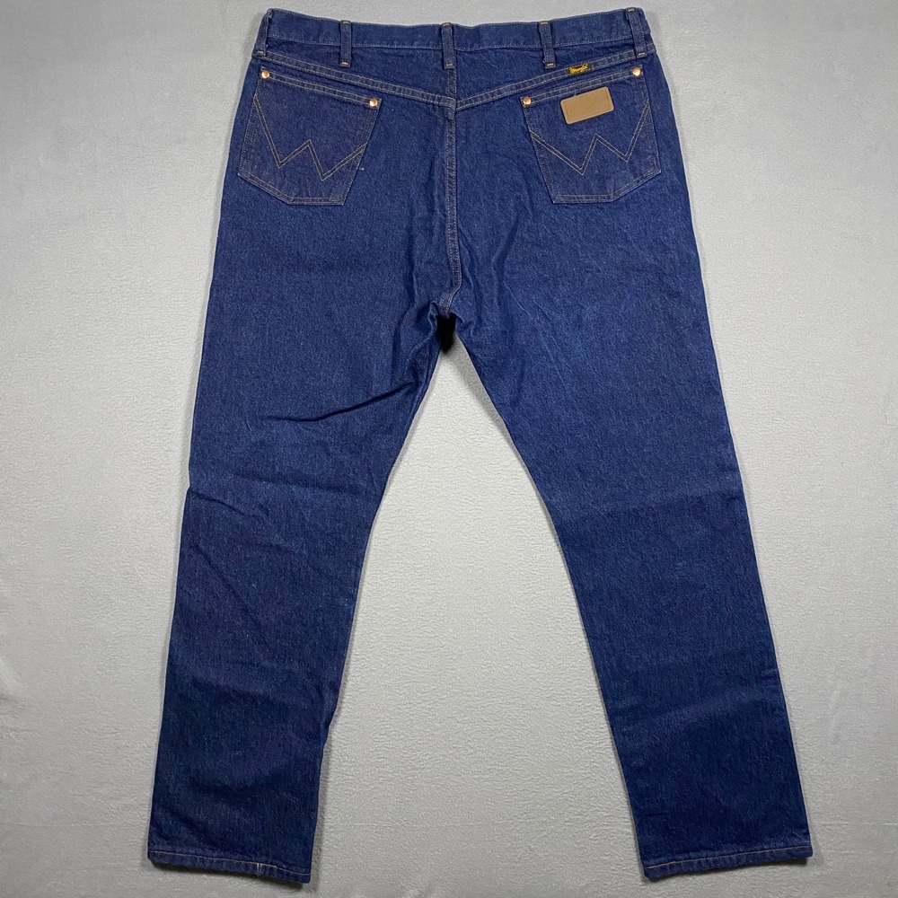 Wrangler Cowboy Cut Jeans Mens 40x32 Blue Original Fit Straight Leg 13MWZPW - Picture 2 of 5